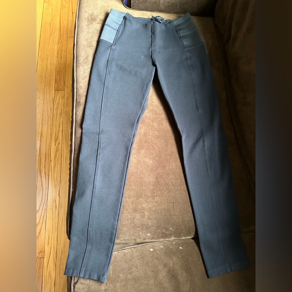 Stella Luce Leggings DressPants Pants Slim Elastic Side Waist Stretch Black Sz S